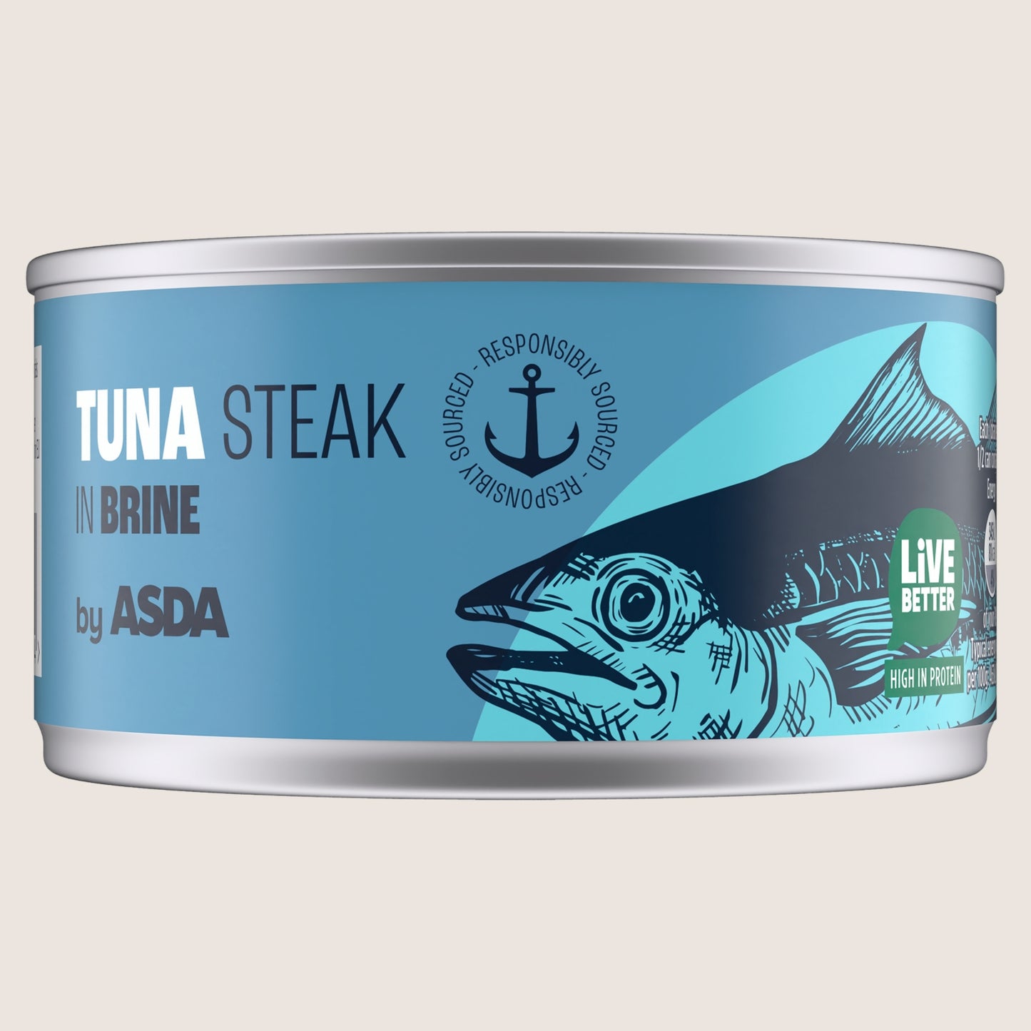 ASDA Tuna Steak in Brine 198g