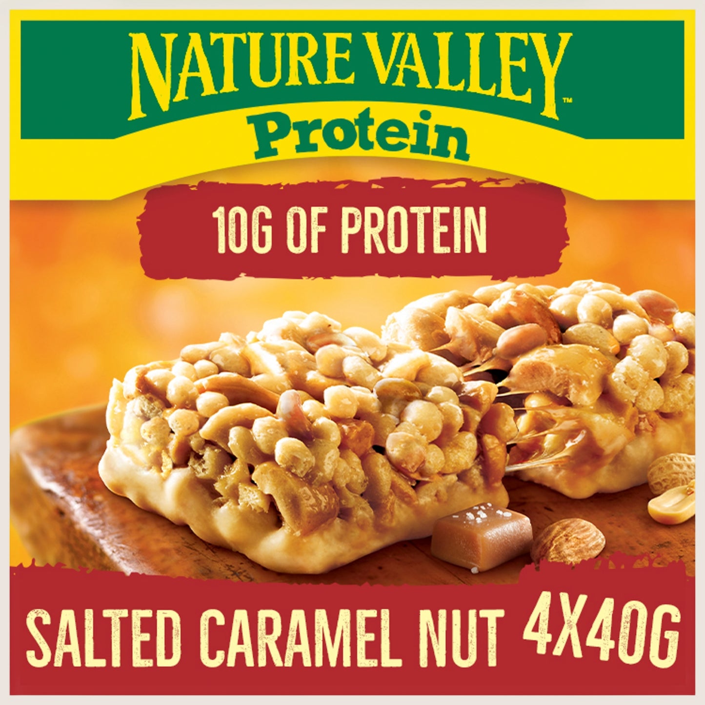 Nature Valley Protein Salted Caramel Nut Cereal Bars Protein 4 x 40g