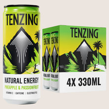 Tenzing Natural Energy Pineapple & Passionfruit Natural Flavours 4 x 330ml