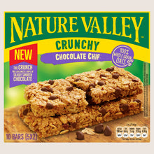 Nature Valley Cereal Bars Crunchy Chocolate Chip  Vitamin Fortified 5 x 42g