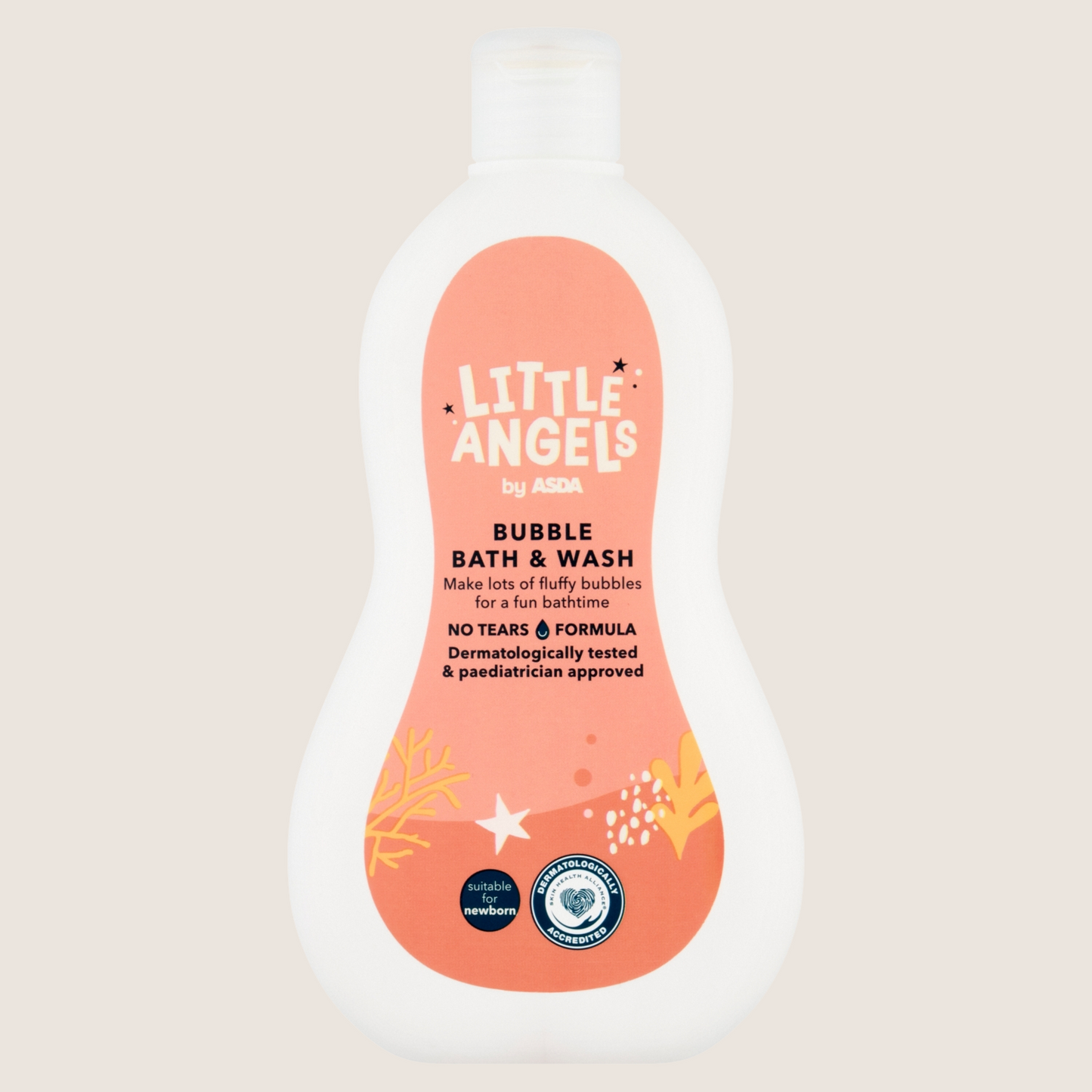 LITTLE ANGELS by ASDA Bubble Bath & Wash Suitable from Birth 500ml