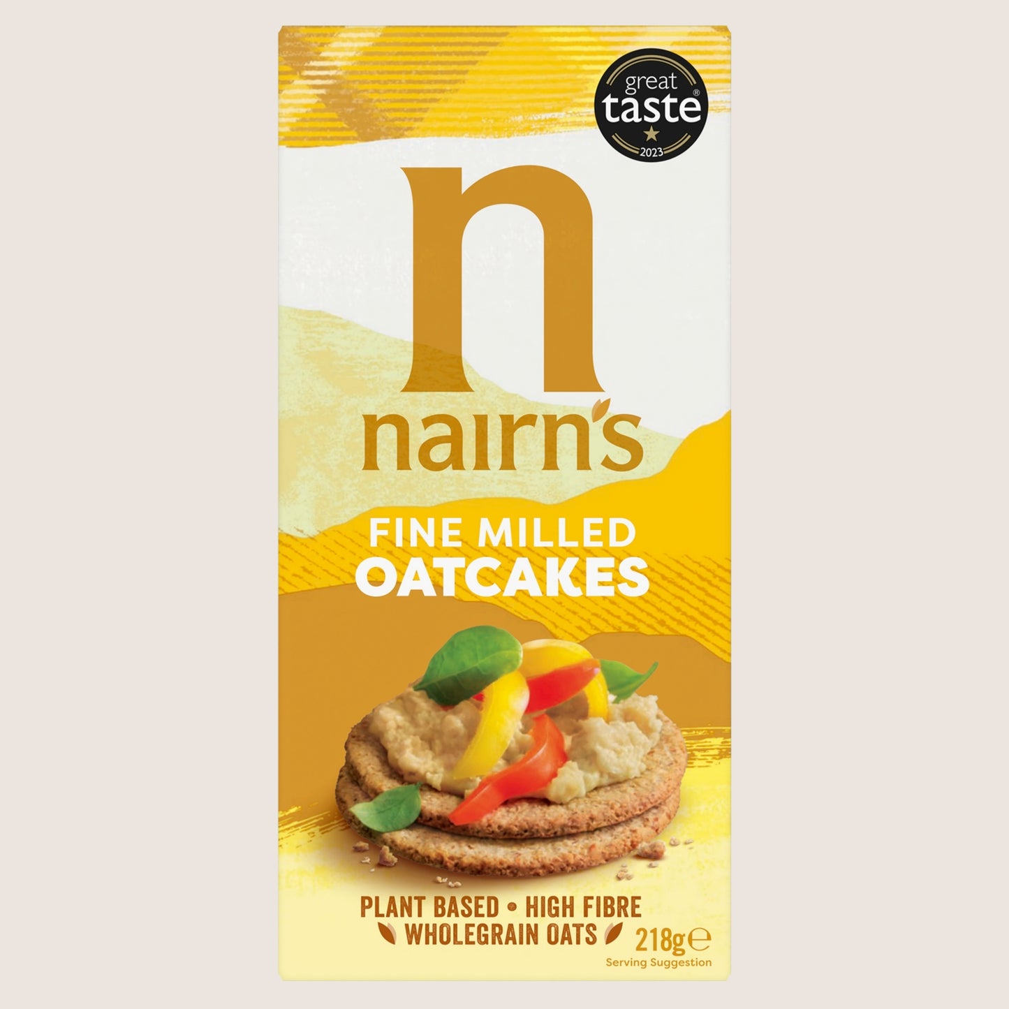 Nairn's Fine Milled Oatcakes Wholegrain Oats 218g