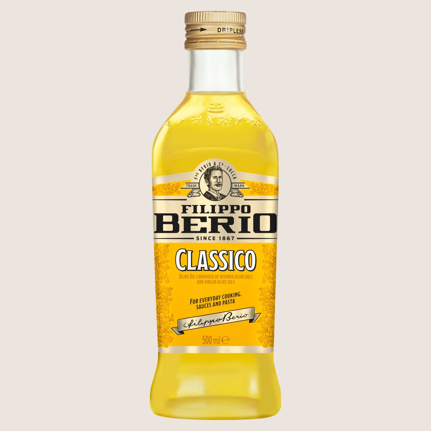 Filippo Berio Classic Olive Oil No Artificial Additives 500ml