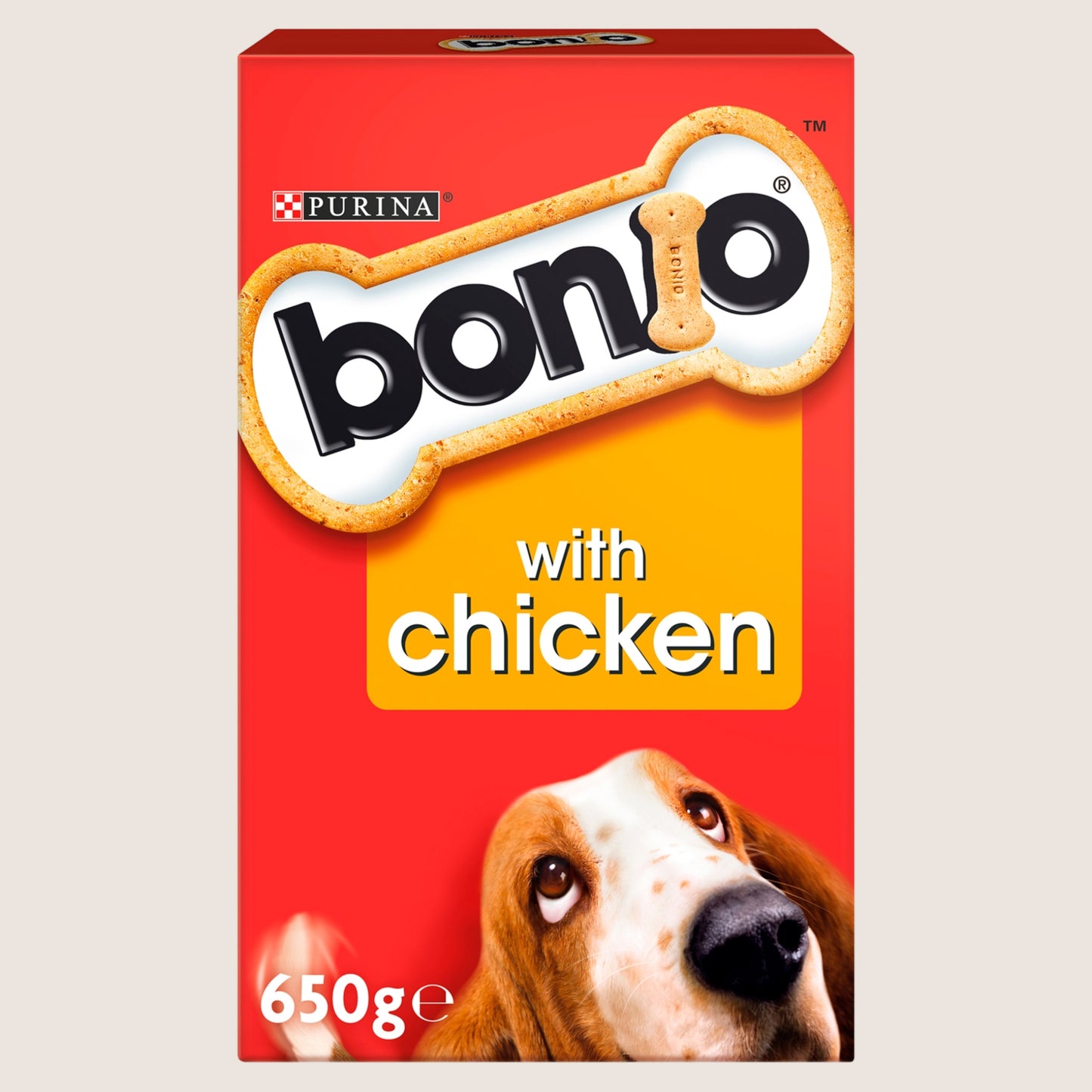 Bonio Chicken Dog Biscuits Nutritionally Complete 650g