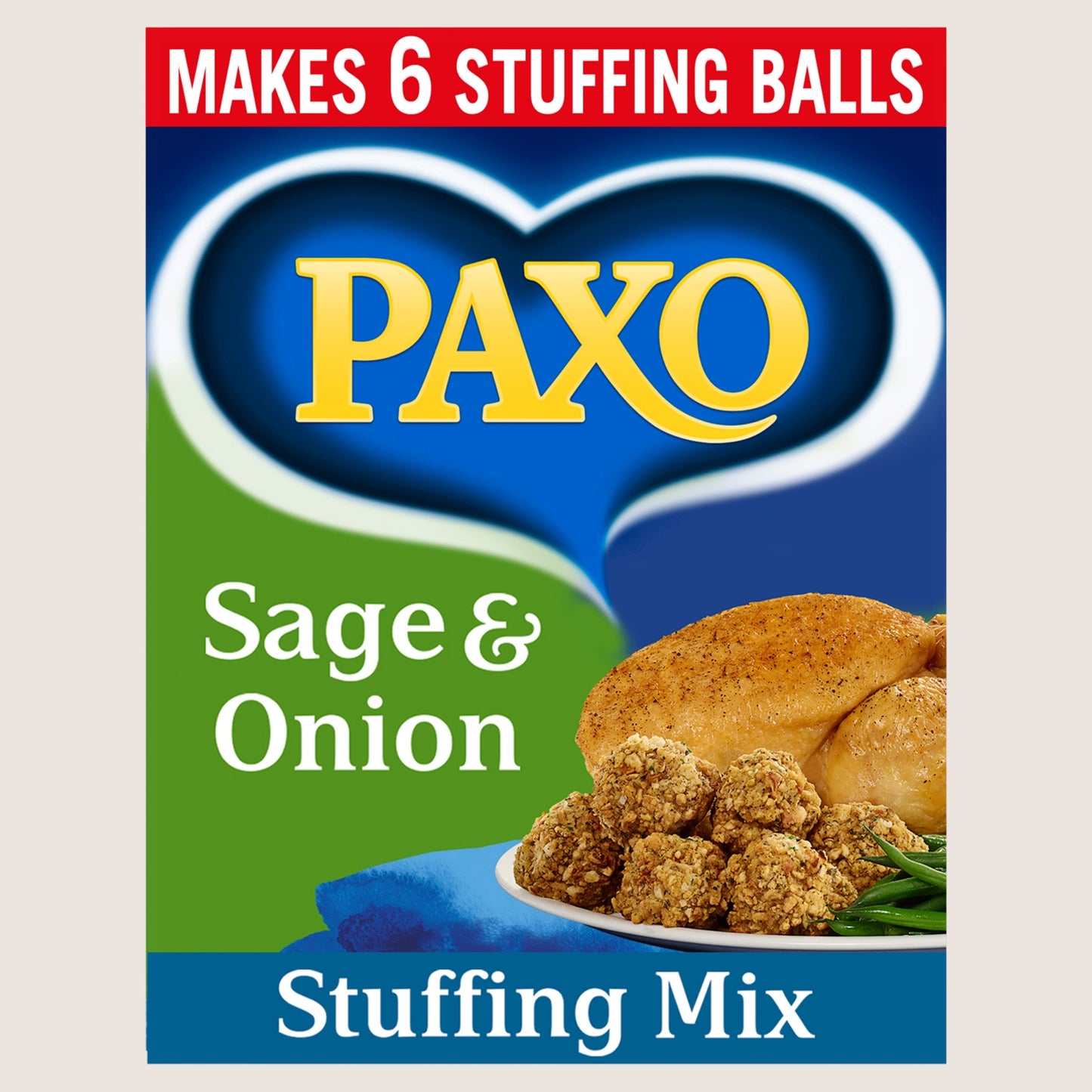 Paxo Sage & Onion Stuffing Mix No Artificial Additives 85g