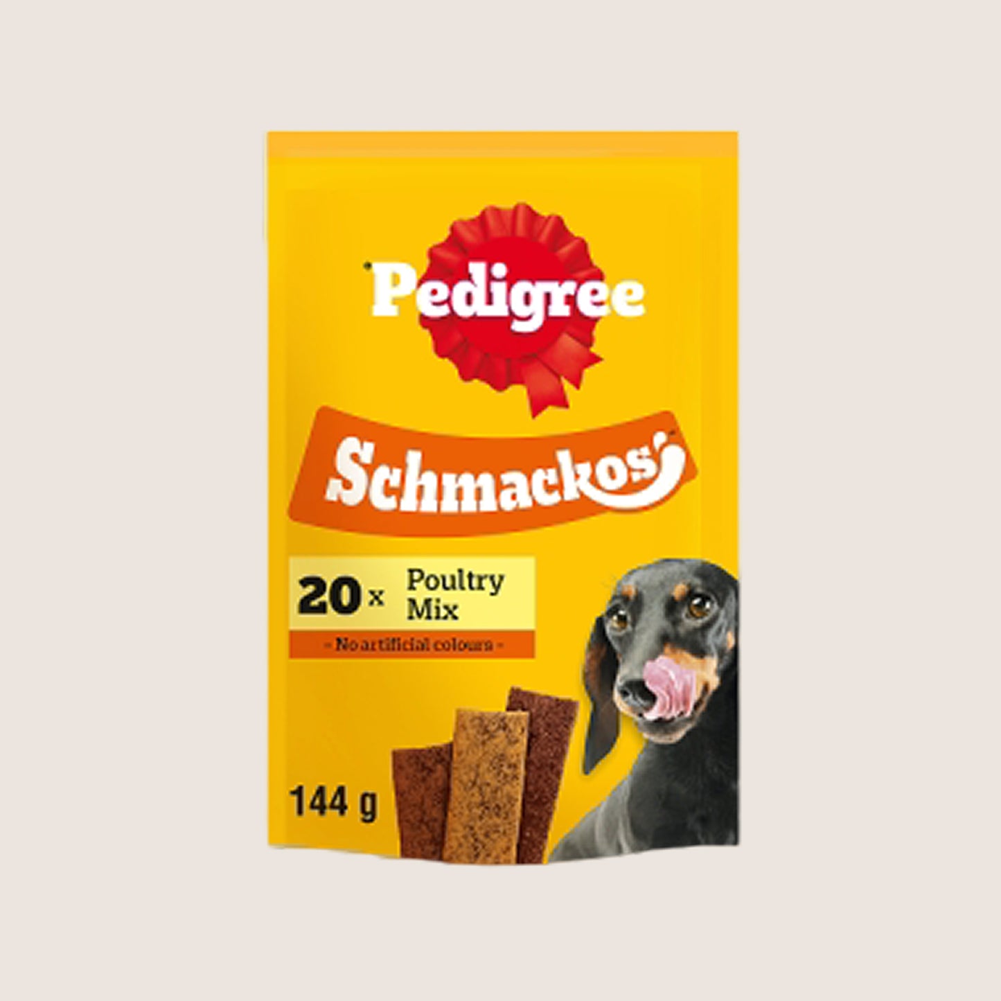 Pedigree SCHMACKOS Poultry Dog Treats 20 Strips Nutritionally Complete