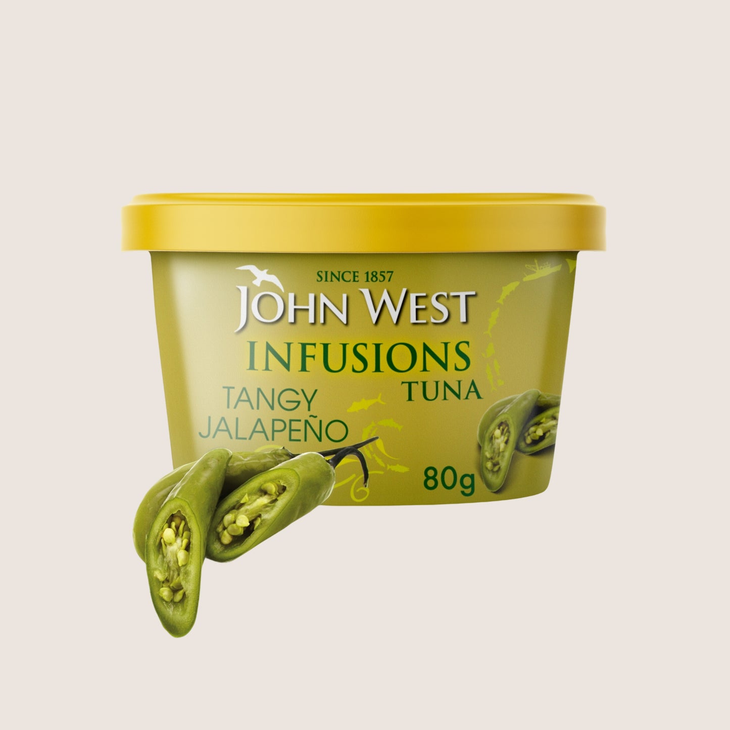 John West Tangy Jalapeño No Drain Tuna Infusions No Artificial Additives 80g