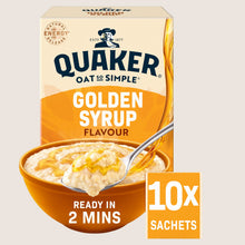 Quaker Oat So Simple Golden Syrup Porridge Sachets Wholegrain 10x36g