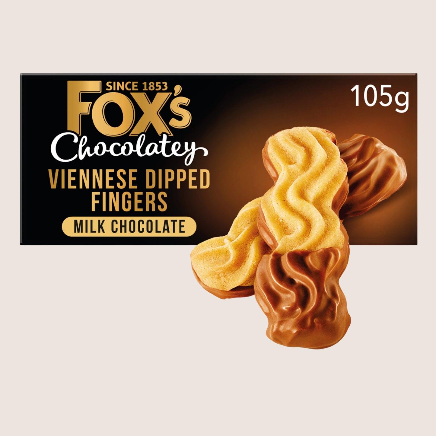 Fox's Chocolatey Biscuits Viennese Milk Chocolate Dipped Fingers Milk Chocolate 105g