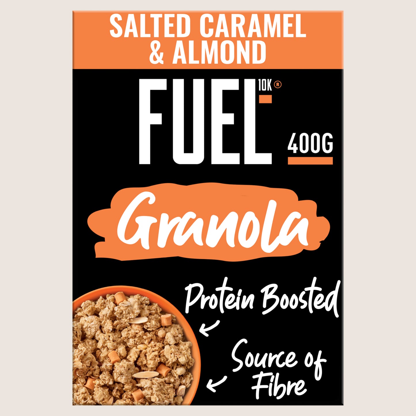 FUEL10K Salted Caramel & Almond Granola Wholegrain 400g