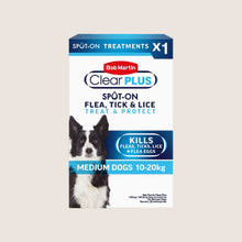 Bob Martin Clear Plus 134mg / 120.6mg Spot-On Solution for Medium Dogs Treatment 1 Pipette Nutritionally Complete