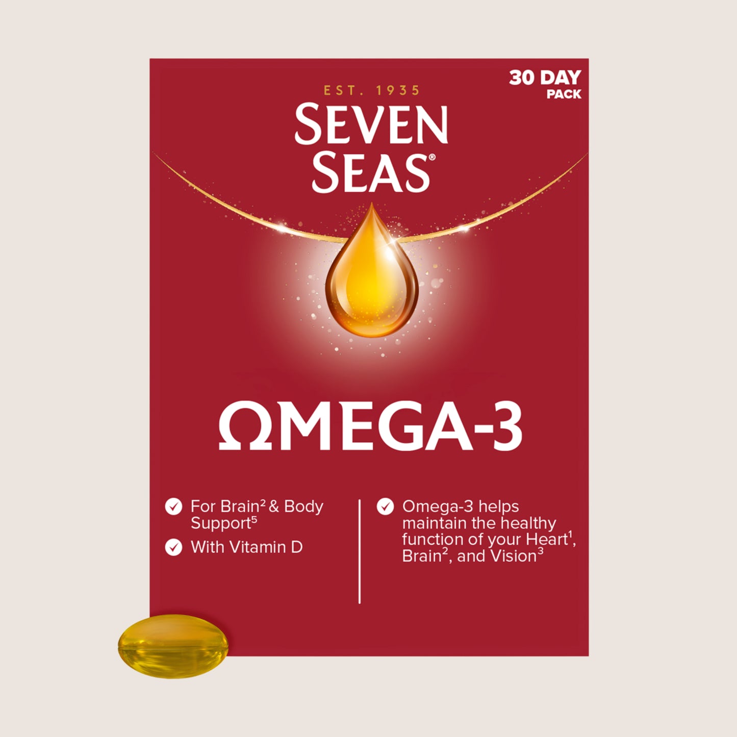 Seven Seas Omega-3 Fish Oil, With Vitamin D