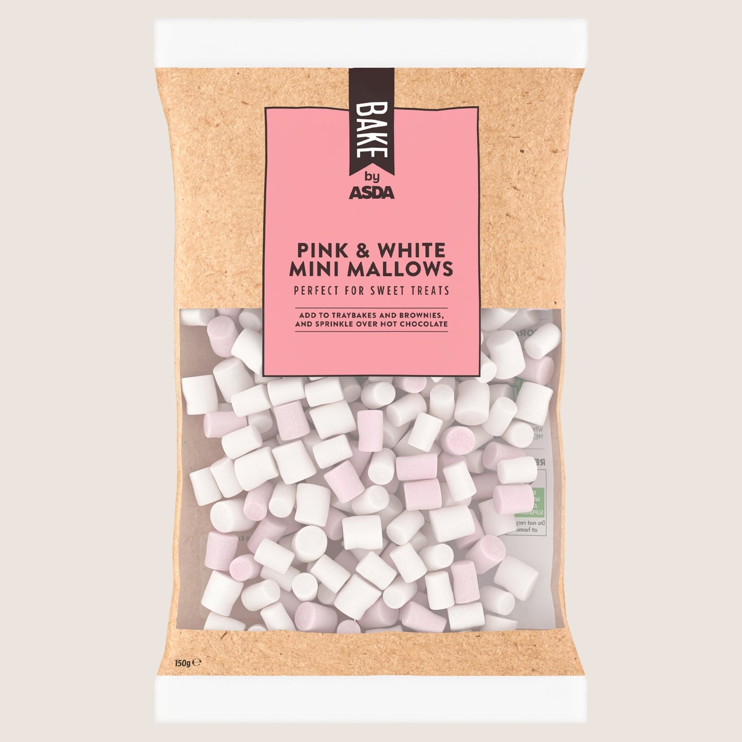ASDA Pink & White Mini Mallows 150g