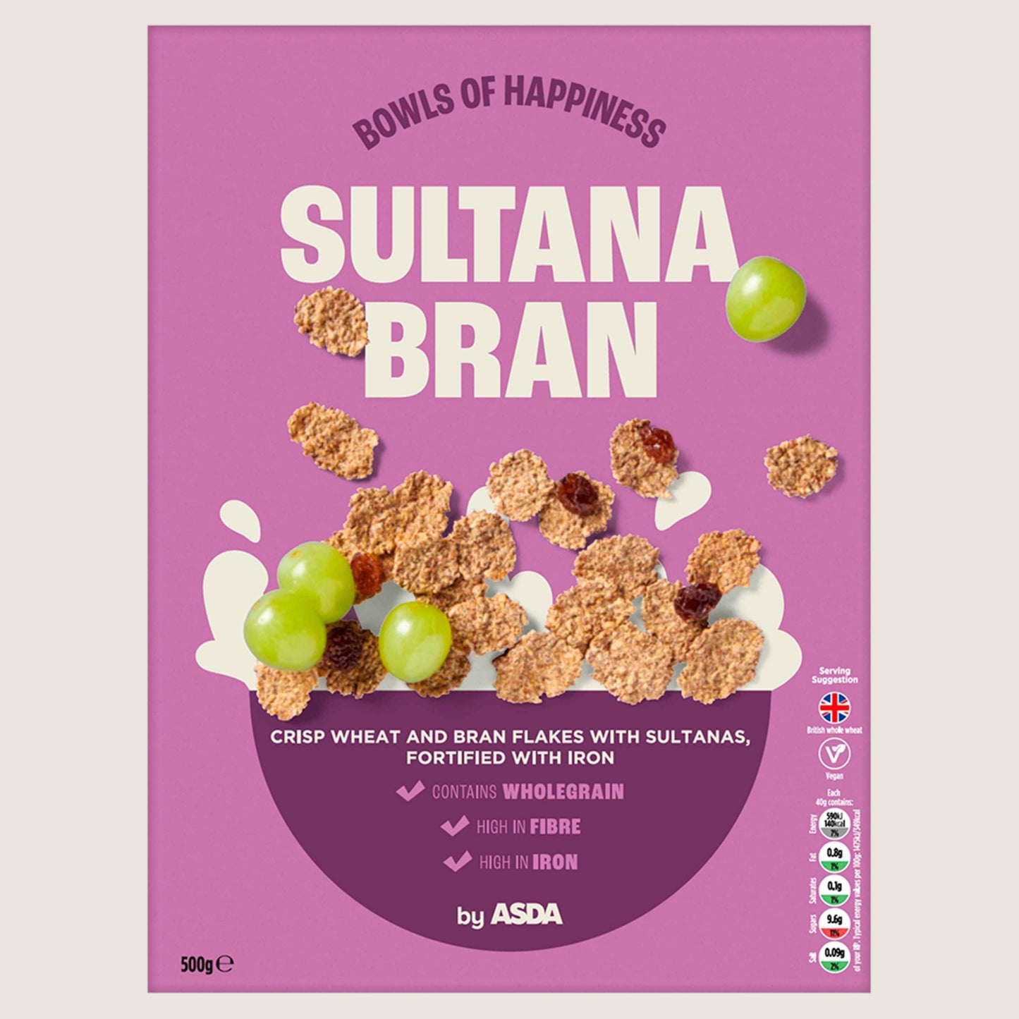 ASDA Sultana Bran Vitamin Fortified 500g