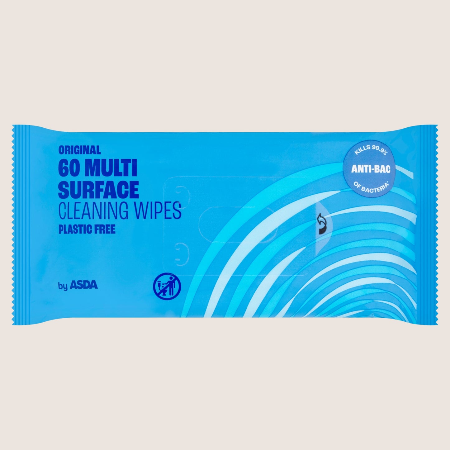 ASDA 60 Original Multi Surface Cleaning Wipes