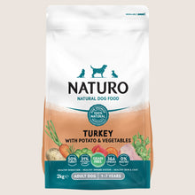 Naturo Natural Dog Food Turkey with Potato & Vegetables Adult Dog 1-7 Years Grain Free 2kg
