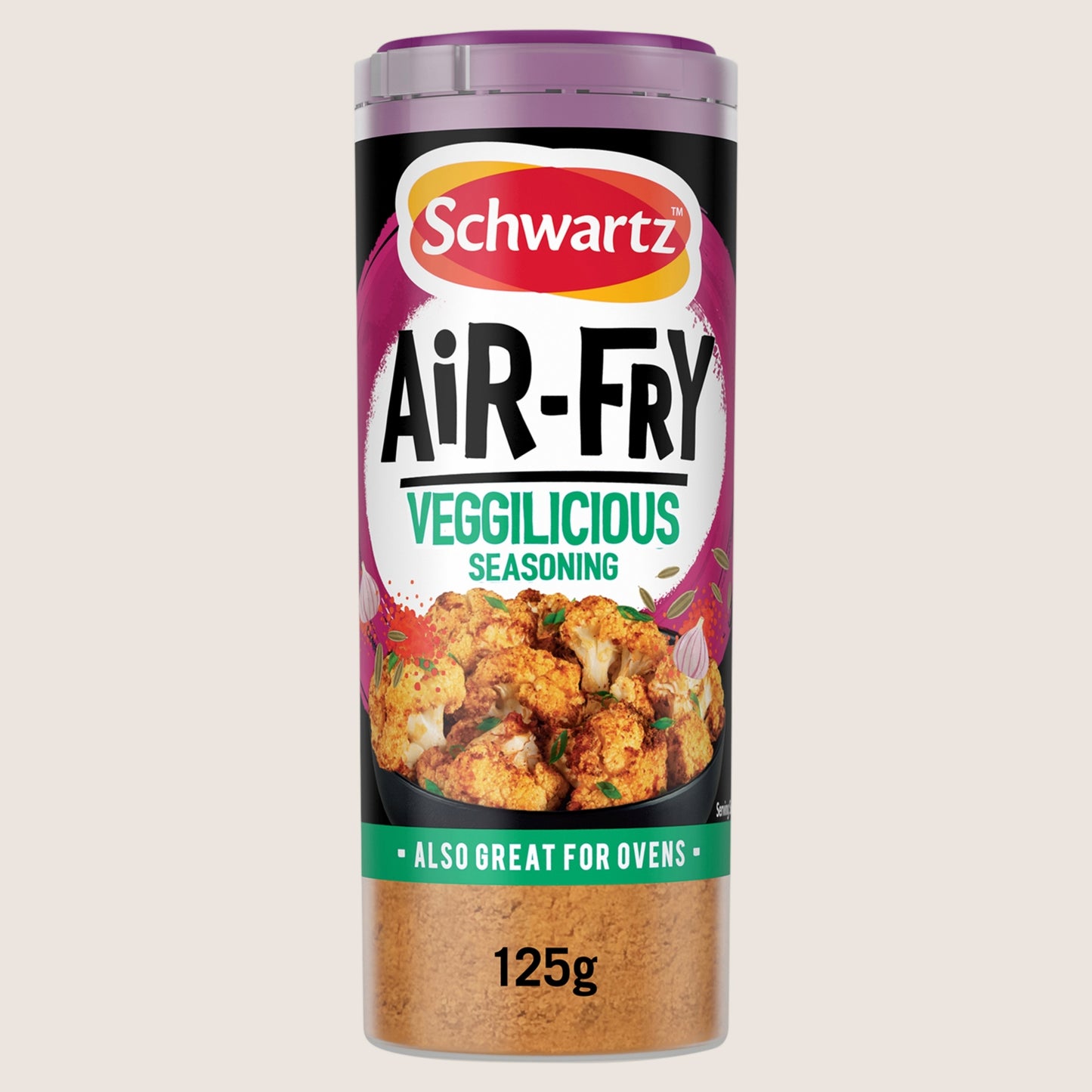 Schwartz Air Fryer Vegetable Seasoning Drum Vegan Friendly 125g