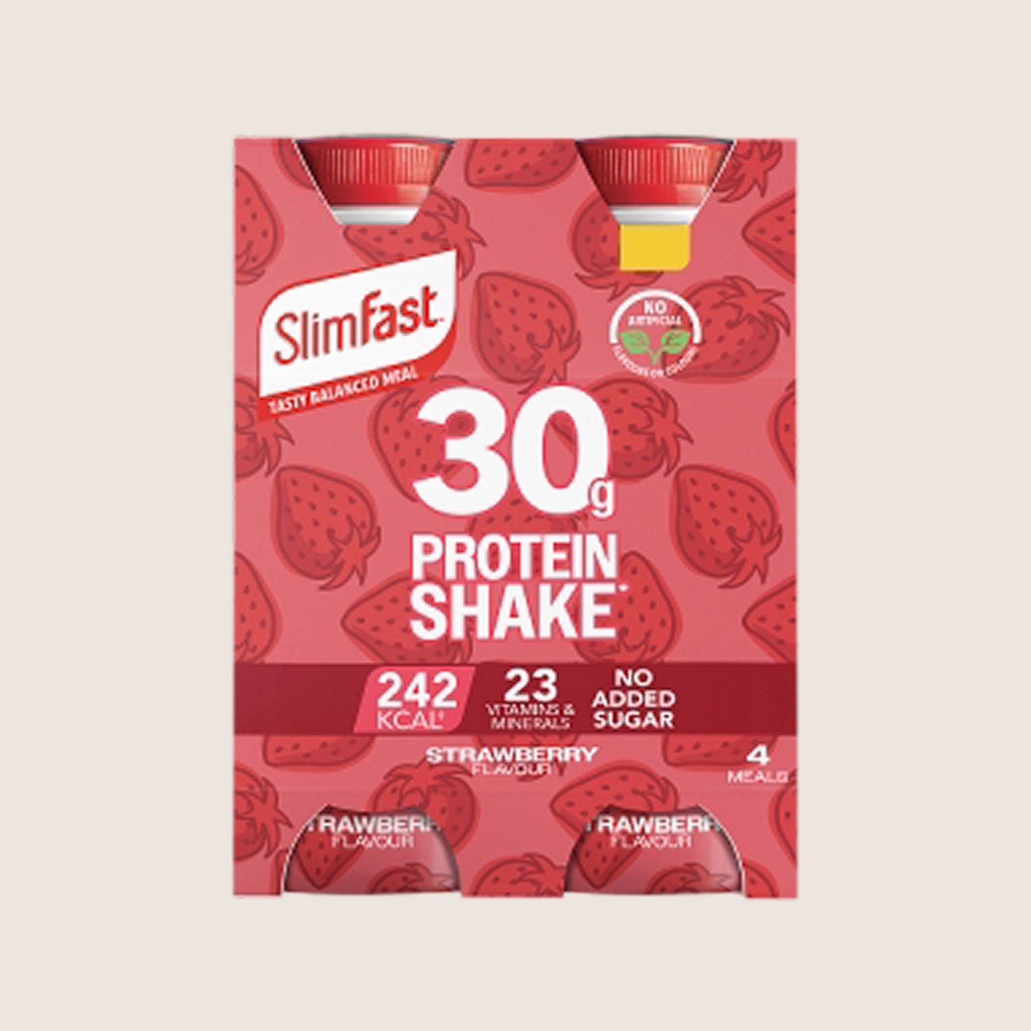Slimfast Protein Shake Strawberry Flavour 4 x