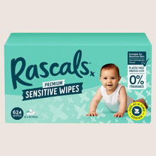 RASCALS Premium Sensitive Wipes Sensitive Skin 624 Wipe