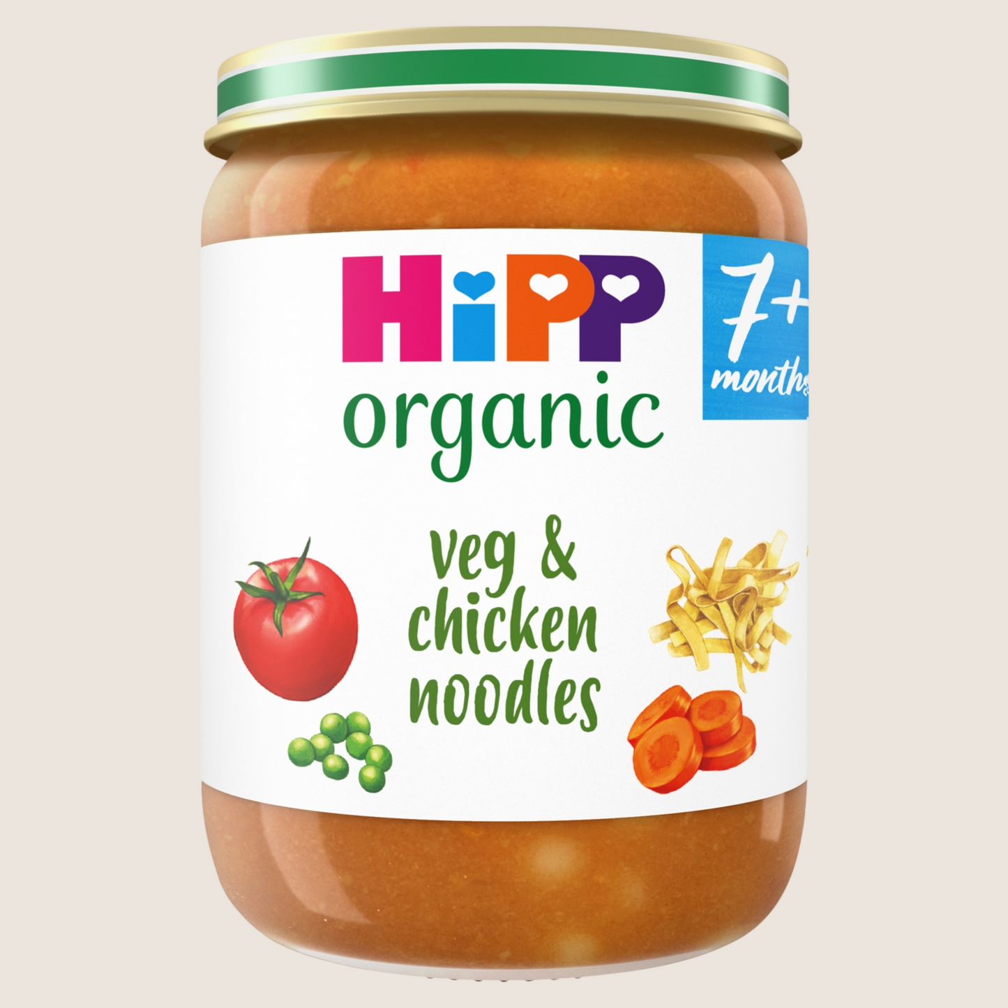 Hipp Organic Veg & Chicken Noodles Baby Food Jar 7+ Months 190g