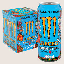 Monster Energy Drink Mango Loco Refreshing 4 x 500ml