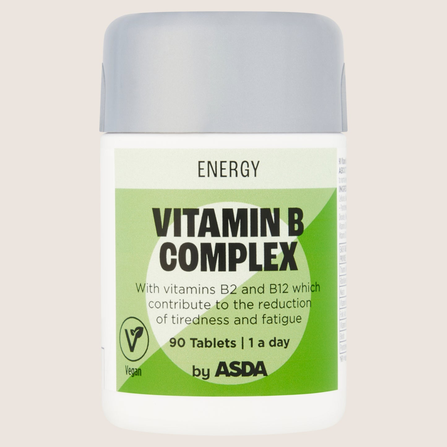 ASDA Energy 1 a day Vitamin B Complex 90 Tablets