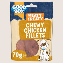 Good Boy Meaty Treaty Chewy Chicken Fillets No Artificial Additives 70g