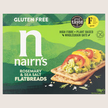 Nairn's Rosemary & Sea Salt Flatbreads Free From Artificial Additives 150g