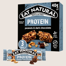 Eat Natural Protein Peanuts & Dark Chocolate Fruit & Nut Bars Protein 3 x 40g