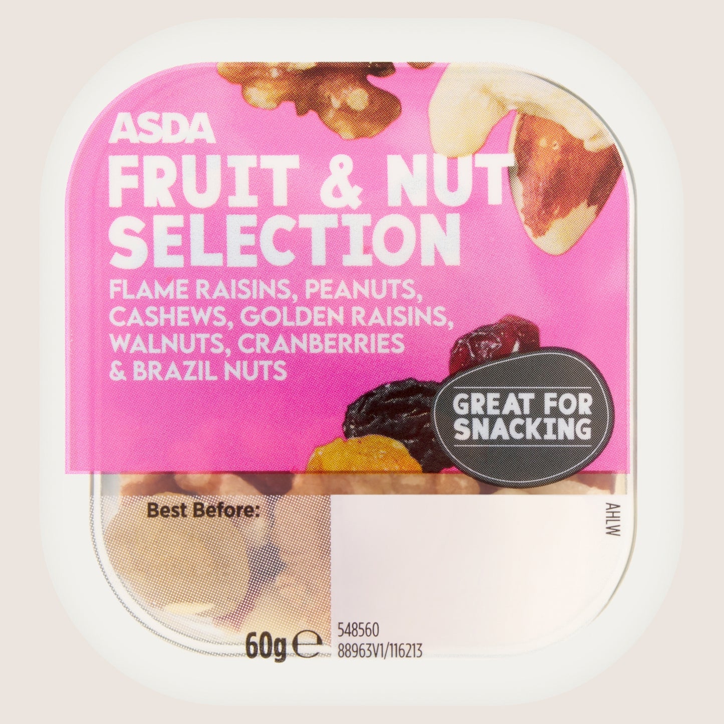 ASDA Fruit & Nut Selection Multipack 60g