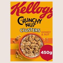 Kellogg's Crunchy Nut Honey & Nut Clusters Breakfast Cereal Vitamin Fortified 400g