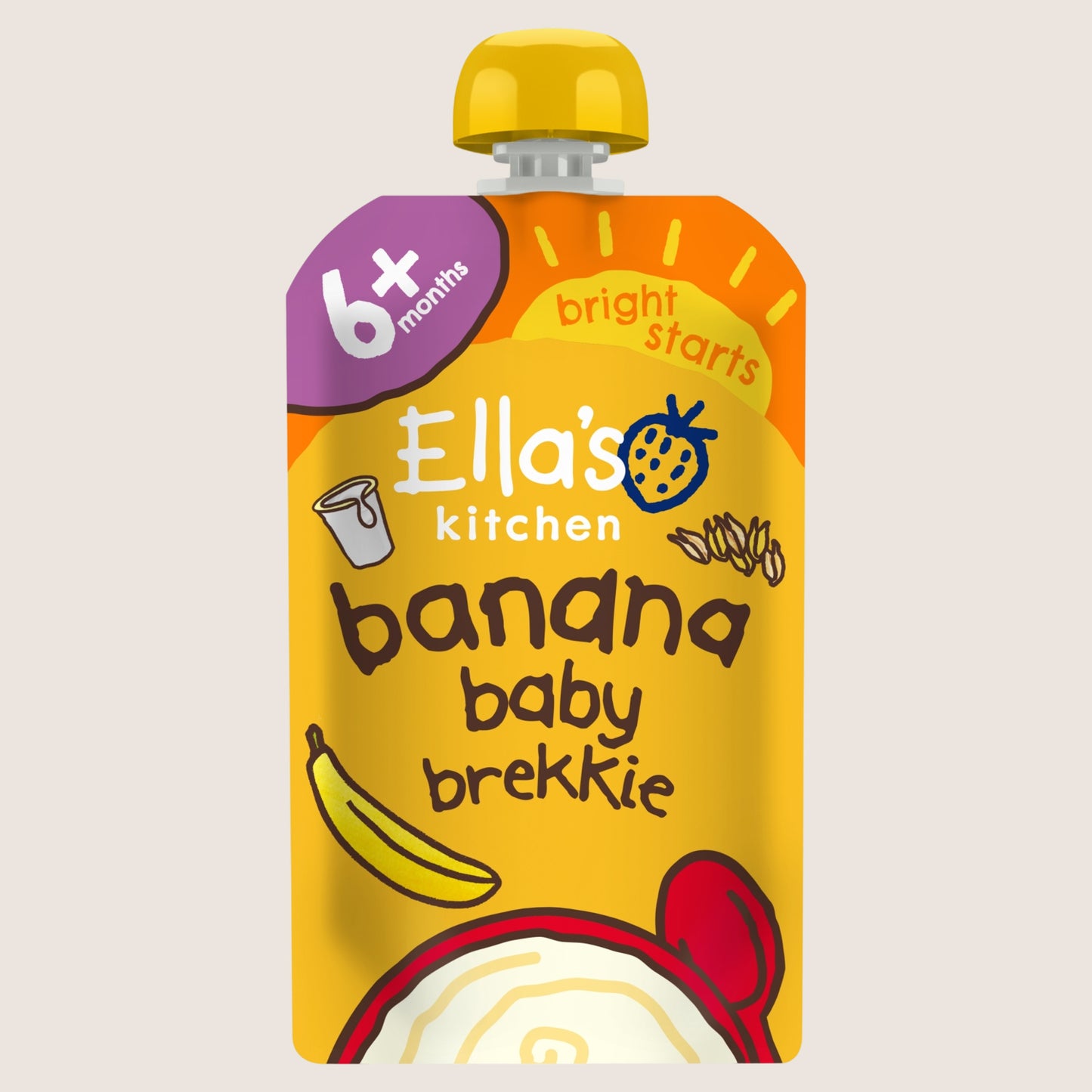 Ella's Kitchen Banana Baby Brekkie with Apple 6+ Months 6 Months Plus 100g