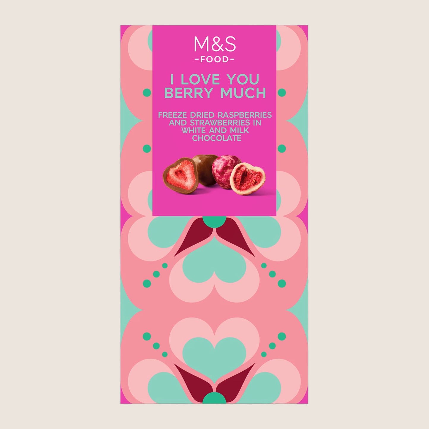 M&S I Love You Berry Much Chocolate Coated Berries Real Chocolate 100 g