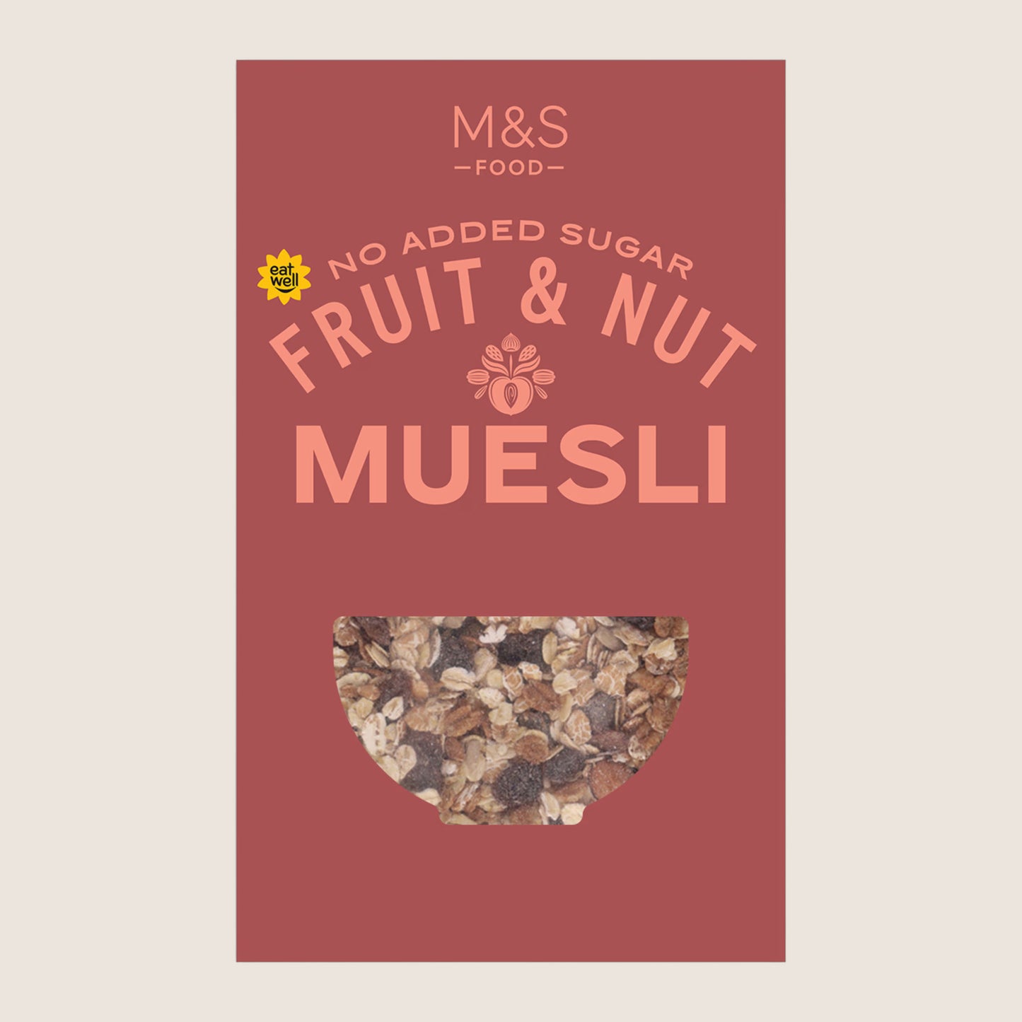M&S No Added Sugar Fruit And Nut Muesli 600 g