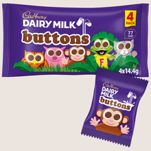 Cadbury Dairy Milk Chocolate Buttons 4 Pack 4 x 14.4g