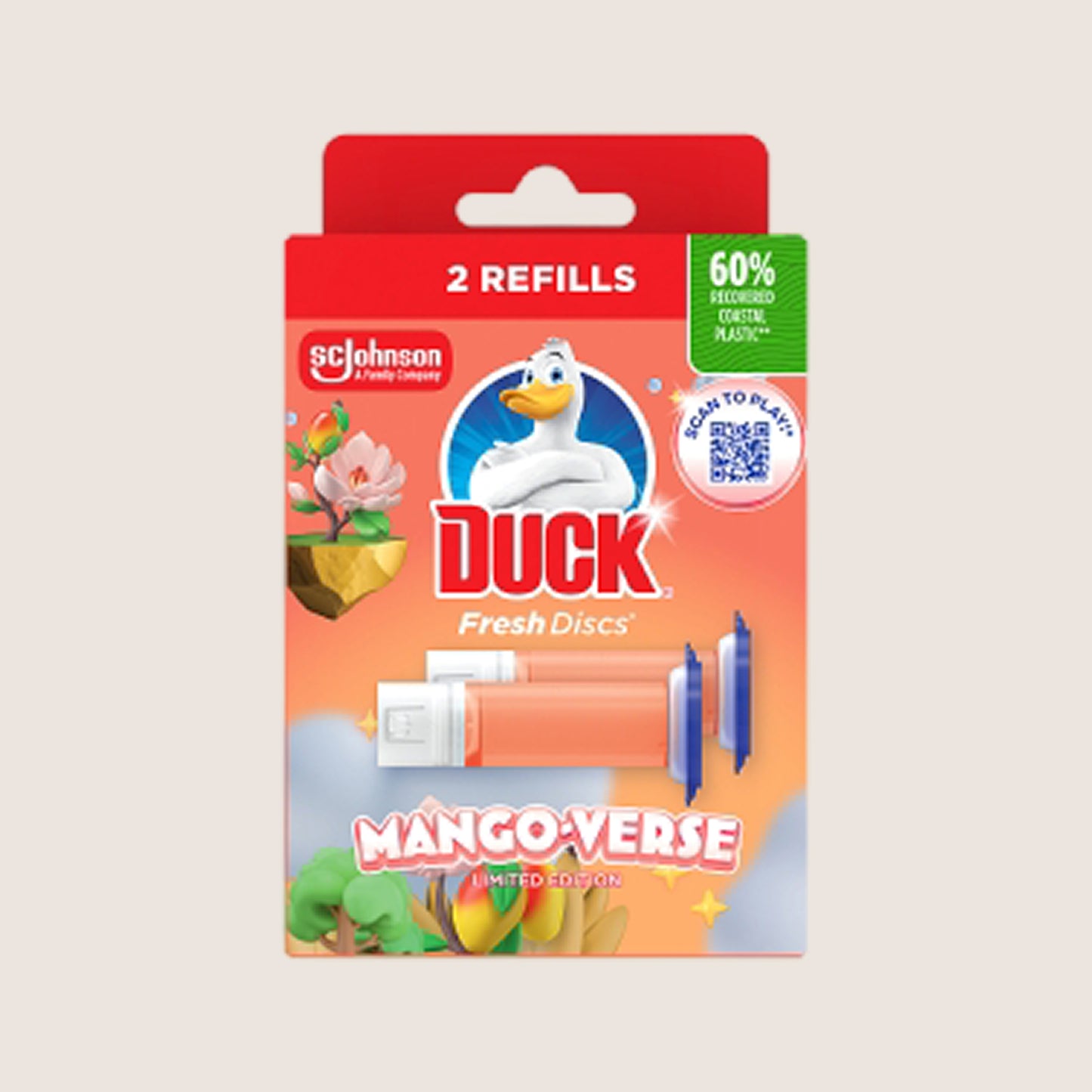 Duck Fresh Disc Twin Refill Mango-Verse 2x36ml 36ml