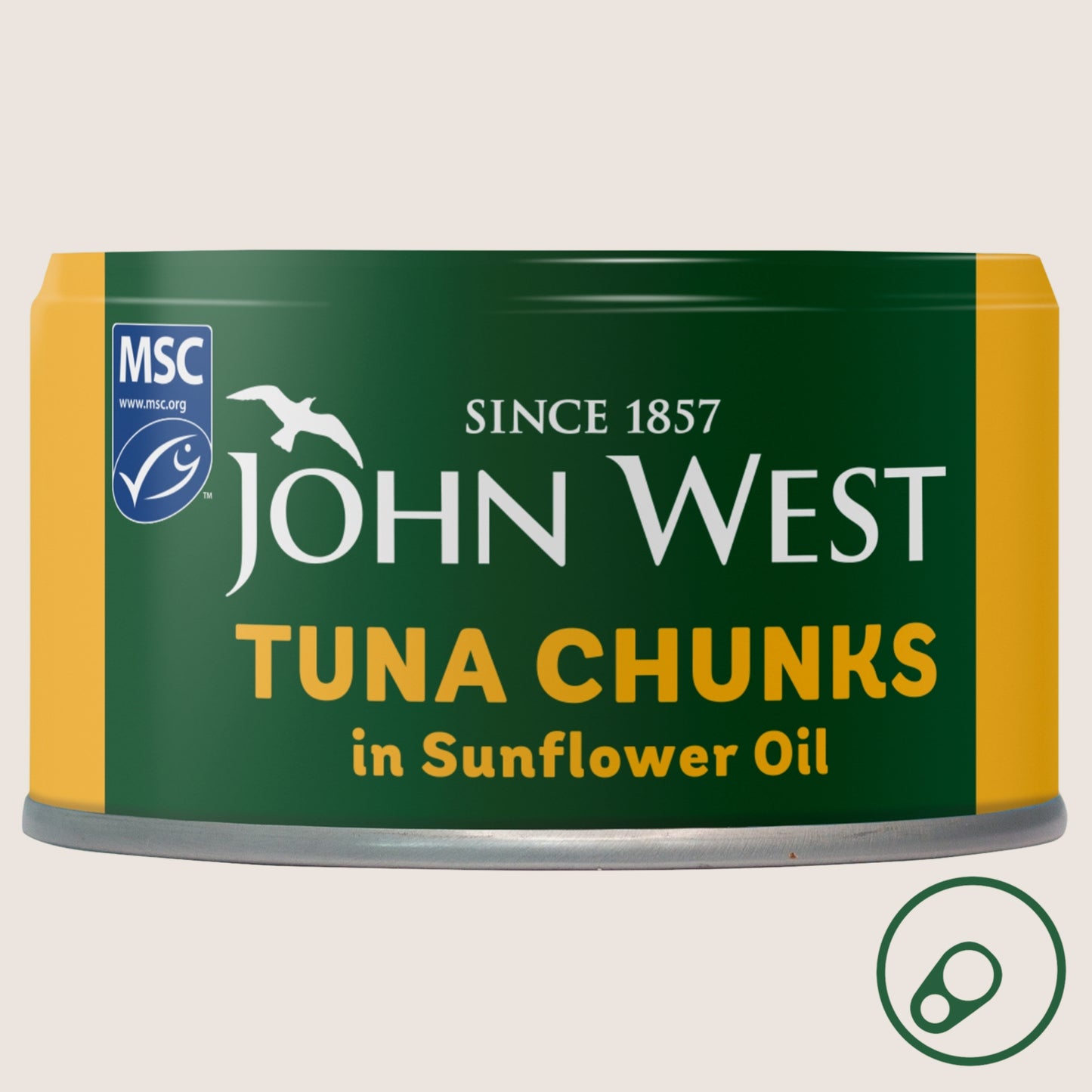 John West Tuna Chunks MSC In Sunflower Oil 125g