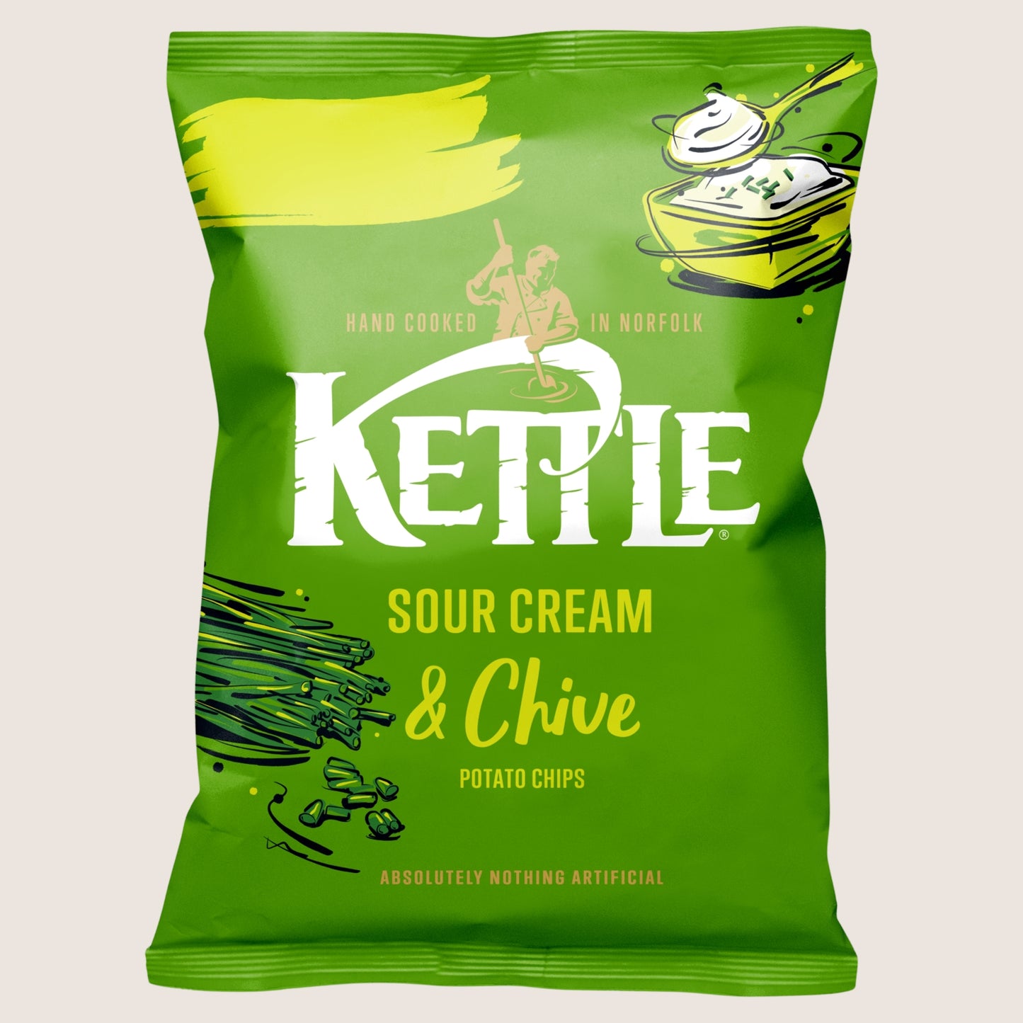 Kettle Sour Cream & Chive Potato Chips Gluten Free 130g