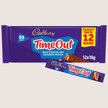 Cadbury Timeout 12-pack Milk Chocolate Wafer Biscuit Bars Milk Chocolate 12x 18g