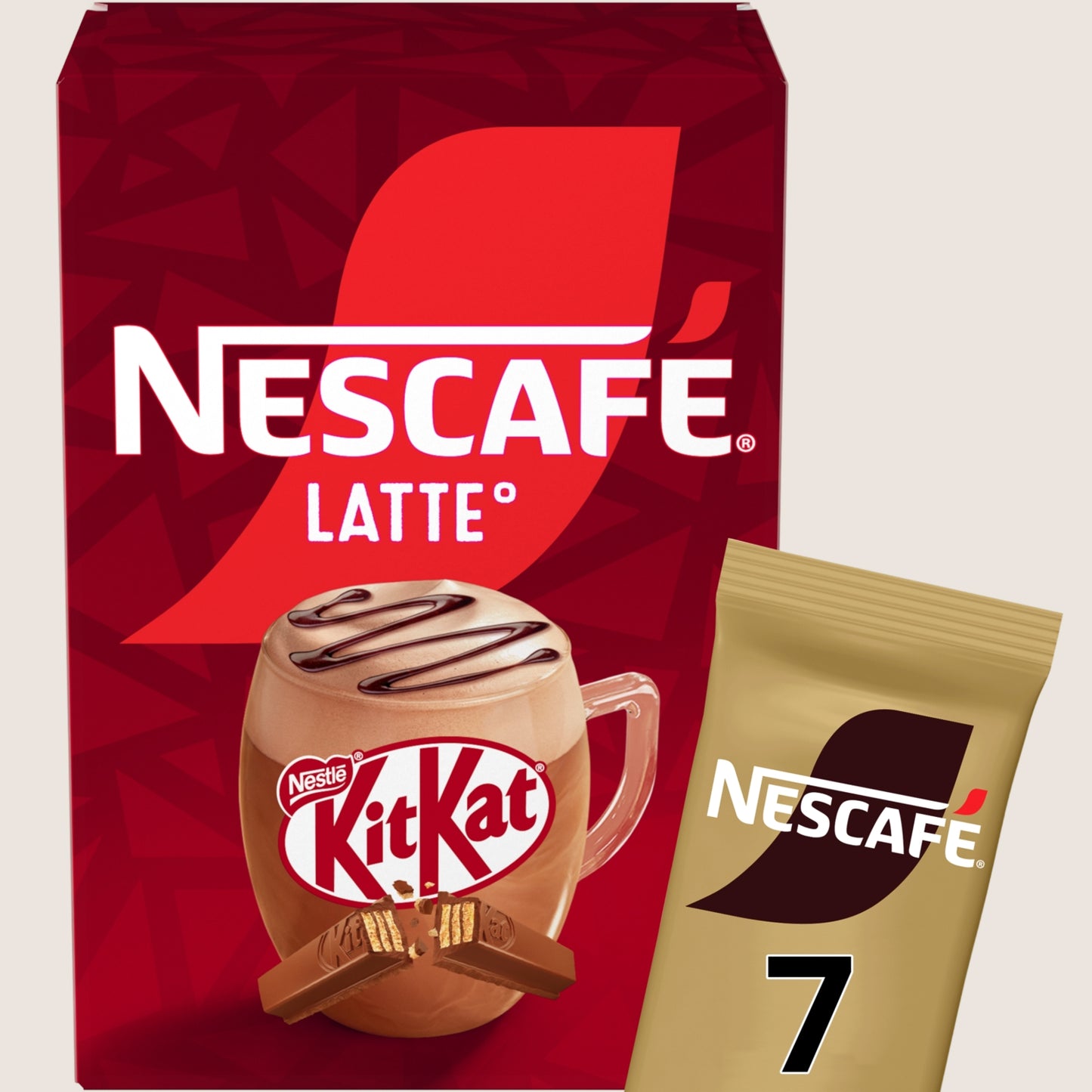 Nescafe Nescafe KitKat Latte Sachets No Artificial Additives 7 x 21g