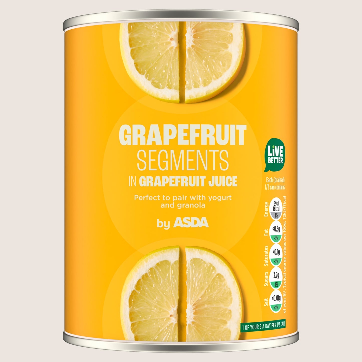 ASDA Grapefruit Segments In Fruit Juice 540g