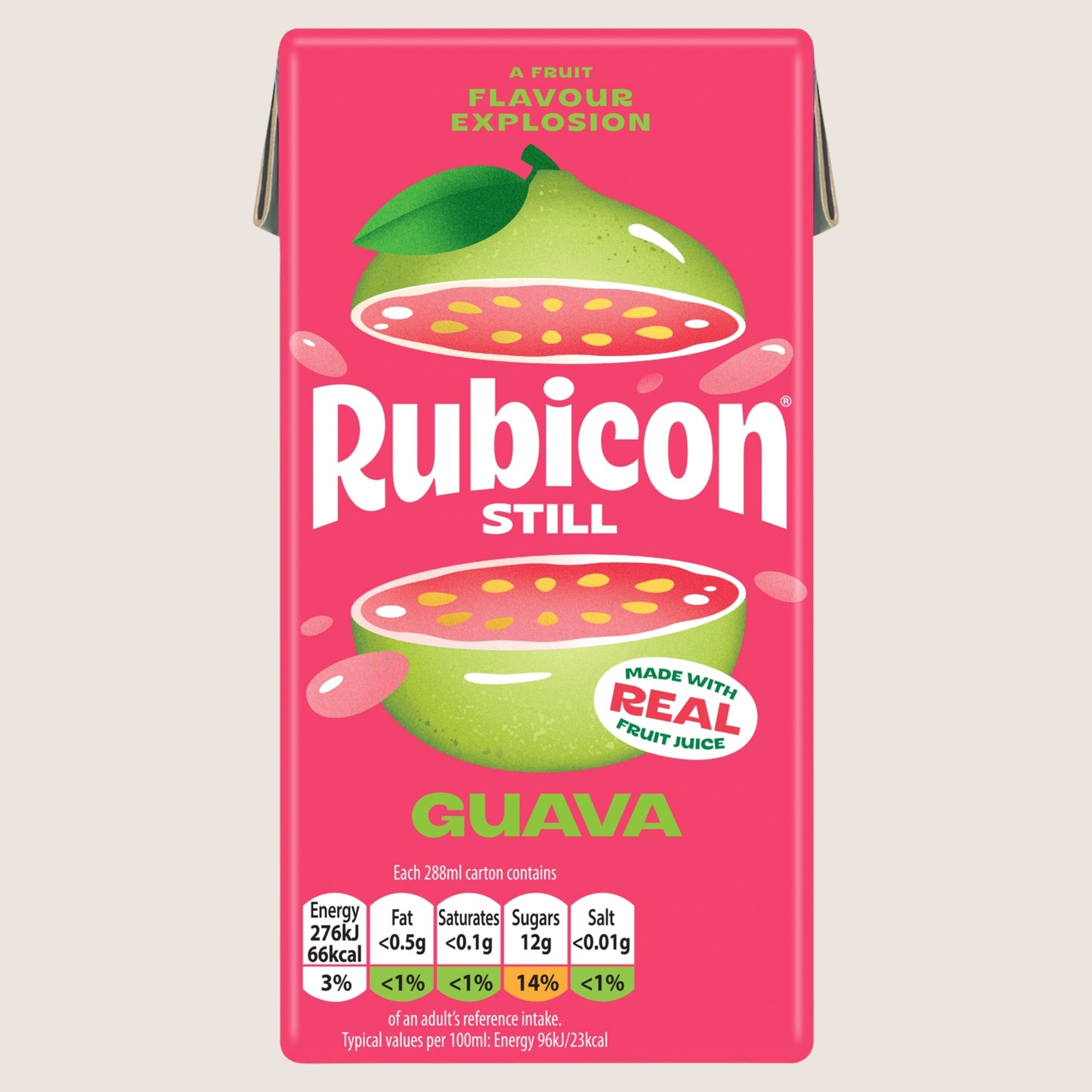 Rubicon Still Guava Juice Drink Carton Refreshing 288ml