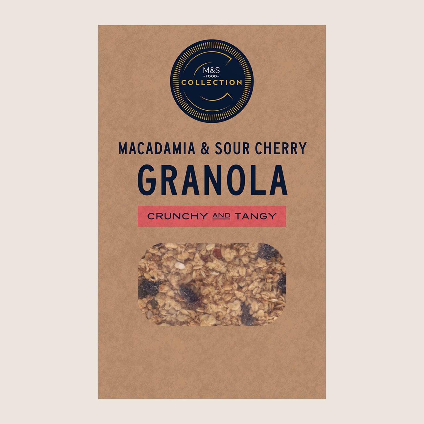 M&S Collection Macadamia And Sour Cherry Granola Collection Premium 400 g