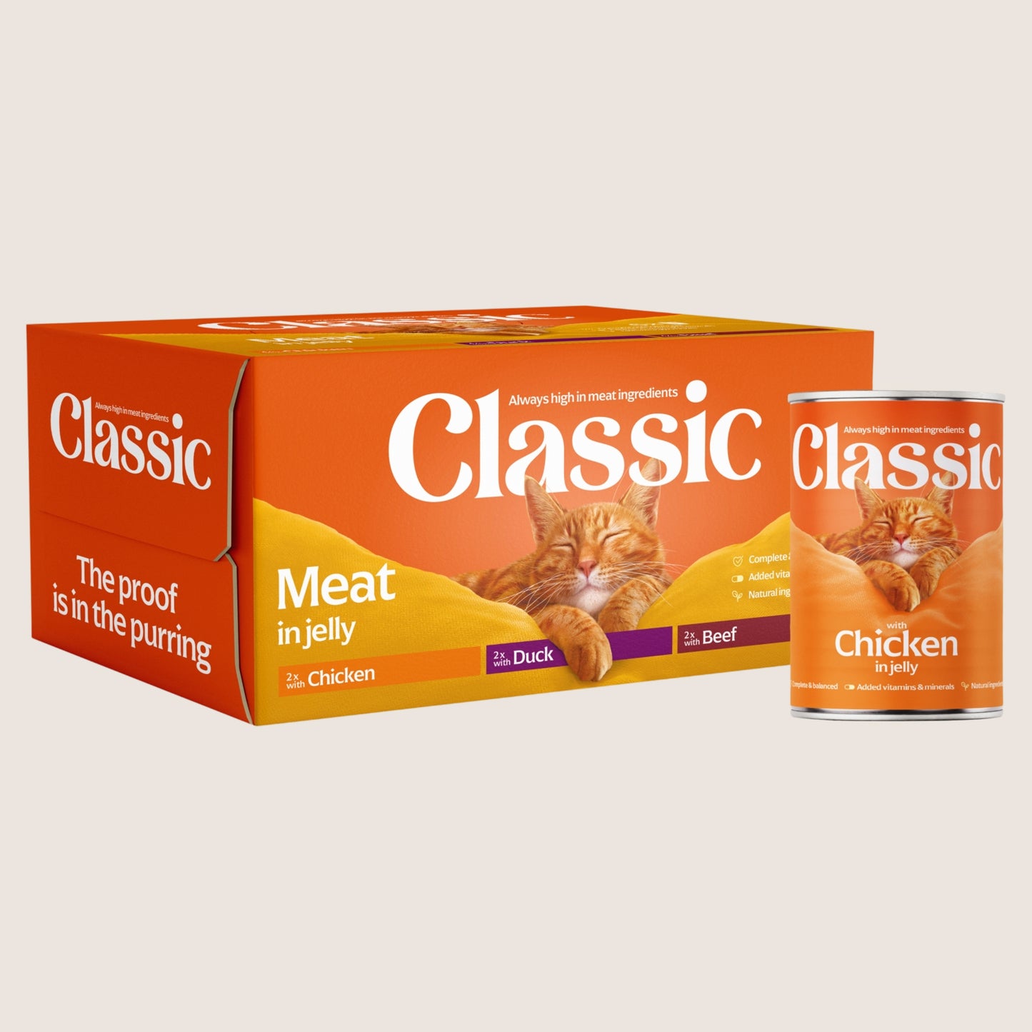 Classic Cat Meat in Jelly Complete Nutrition 6x400g