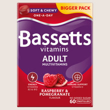 Bassetts Adult Multivitamins Raspberry & Pomegranate Flavour 60 Pastilles
