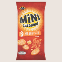 Jacob's Mini Cheddars Red Leicester Flavour Multipacks No Artificial Additives 6x23g