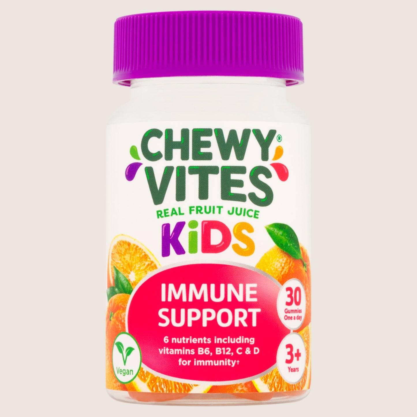 Chewy Vites Kids 30 Immune Support Gummies One a Day 3+ Years