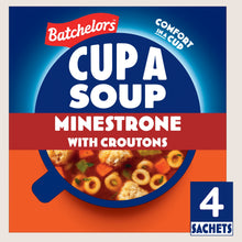 Batchelors Cup a Soup Minestrone with Croutons 4 Instant Soup Sachets No Artificial Additives 94g