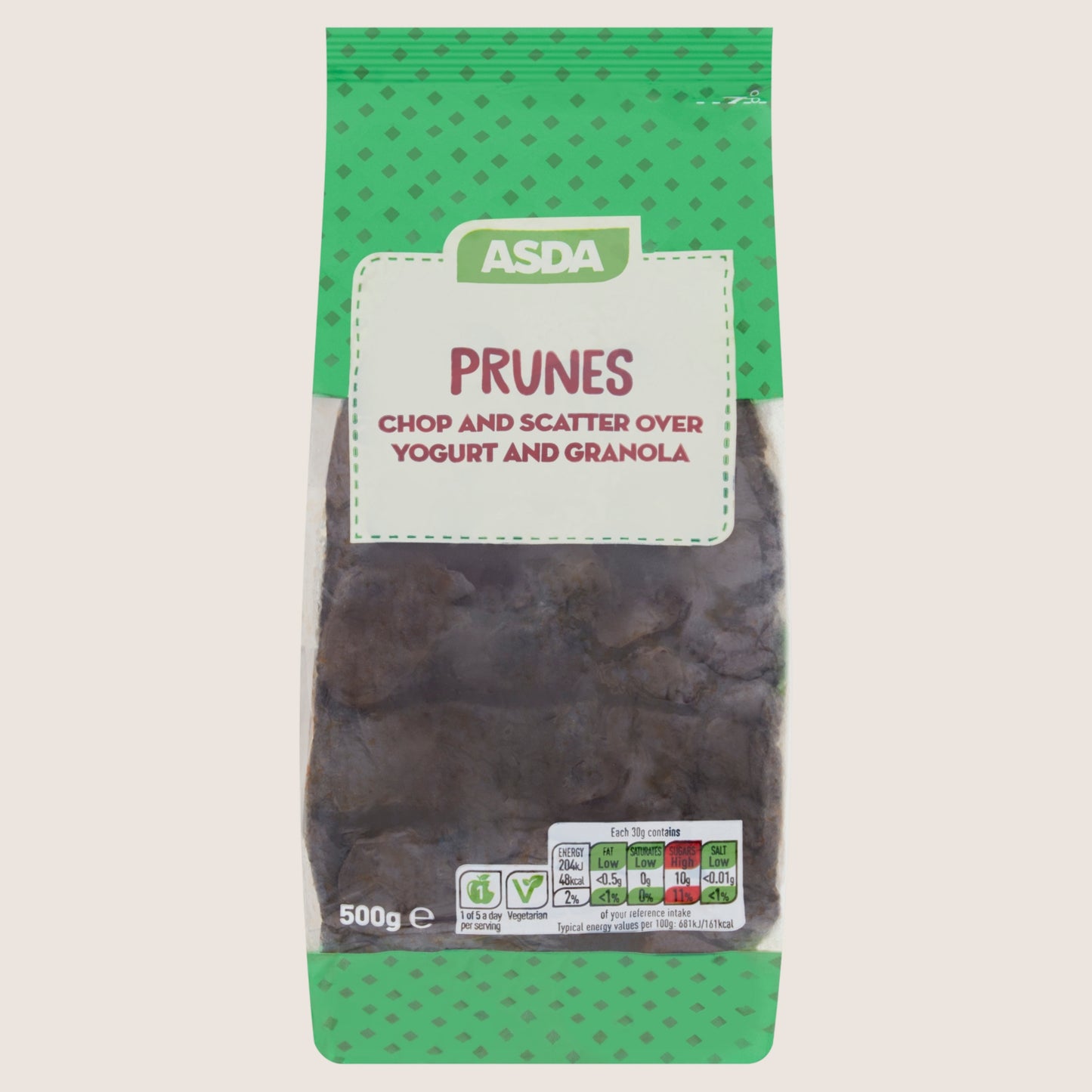 ASDA Prunes Multipack 500g