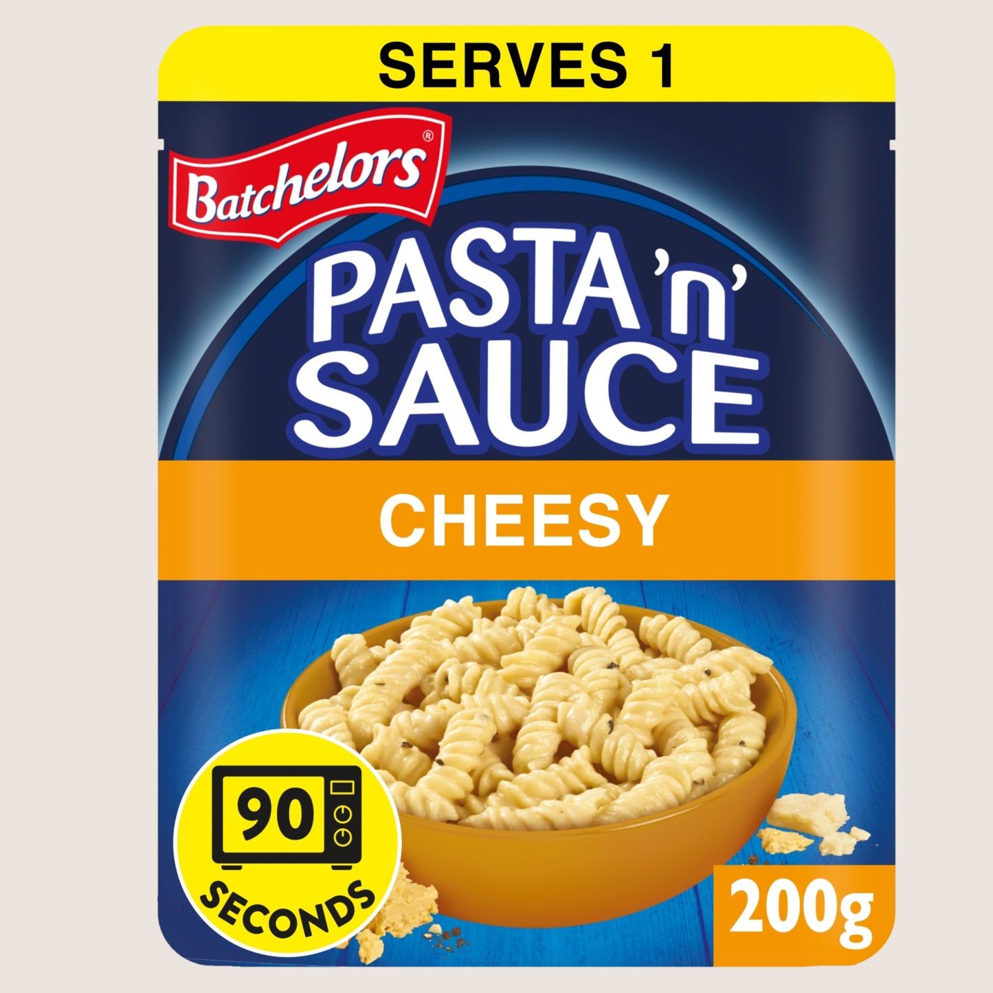 Batchelors Pasta 'n' Sauce Microwave Ready Meal Cheesy Pasta No Artificial Additives 200g